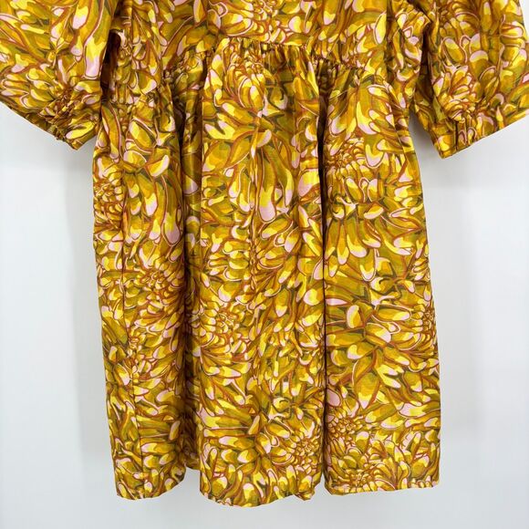 Kika Vargas | Target Mum Floral Puff Sleeve‎ Mini Dress, Large, Babydoll Spring - Picture 7 of 11